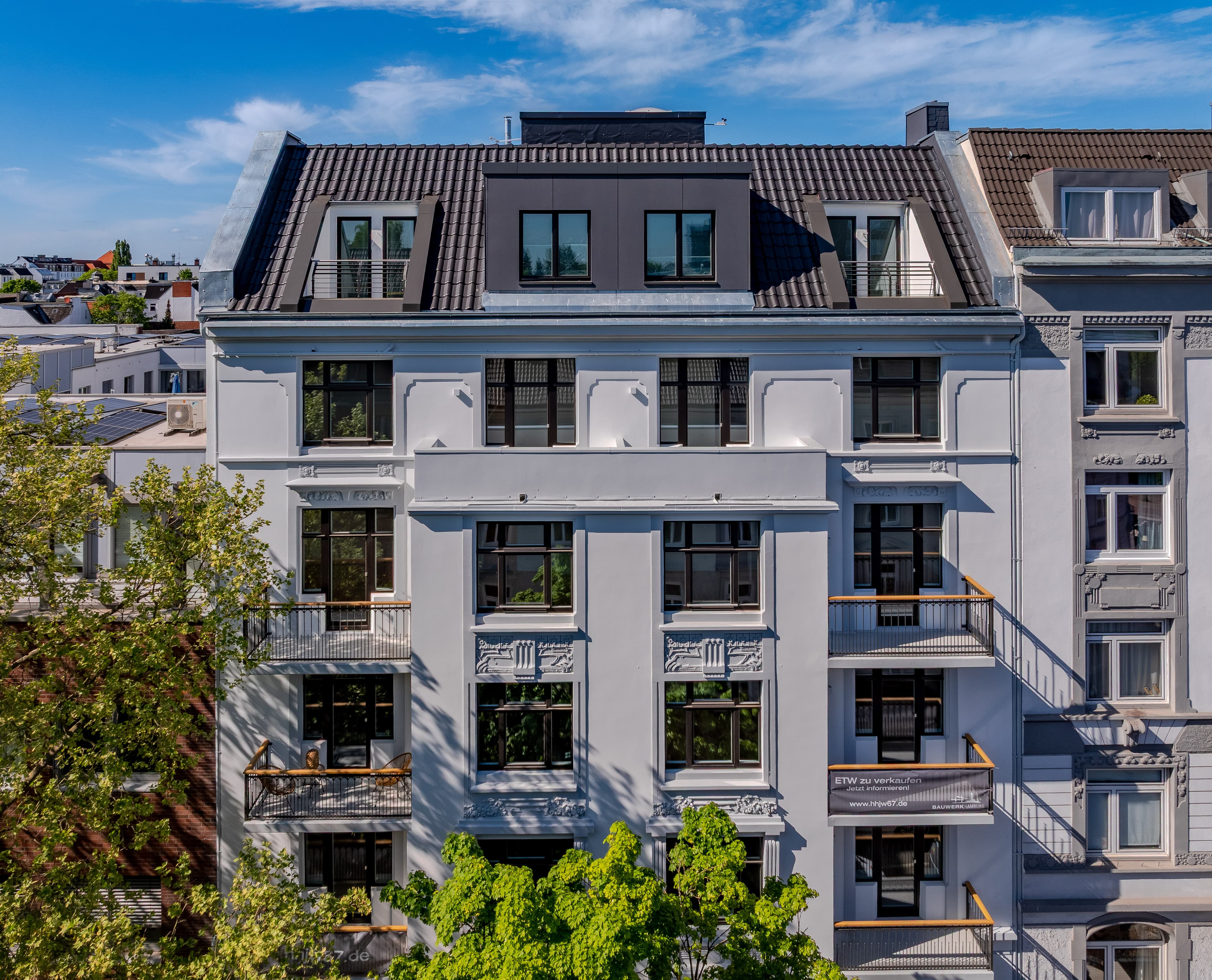 Frontansicht des Objektes Hans-Henny-Jann-WEg